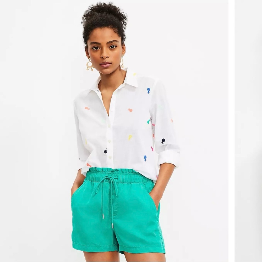 LOFT Pineapple Everyday Shirt